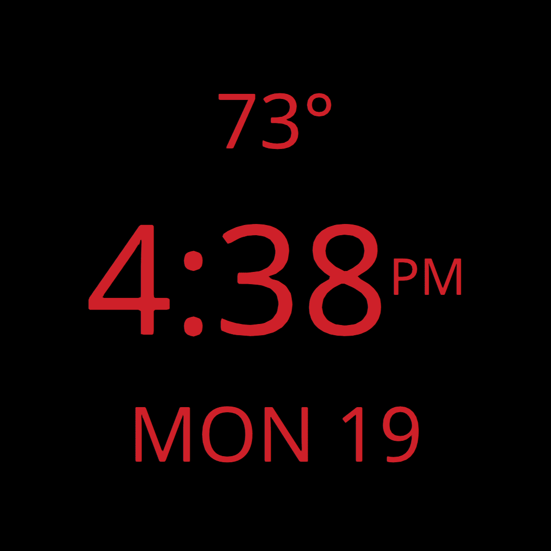 switching clock faces