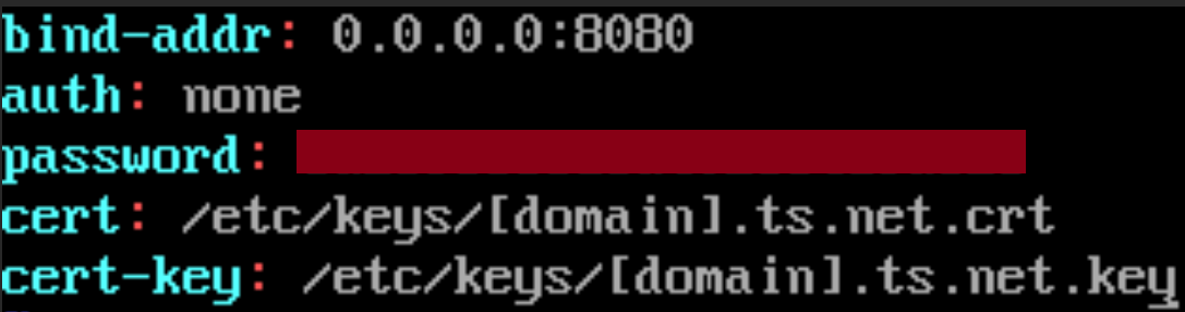 Config file