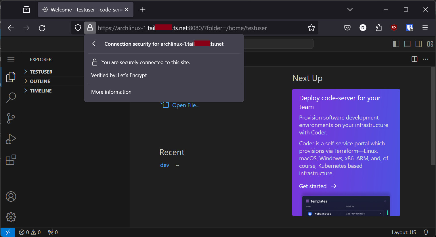 Secure VSCode