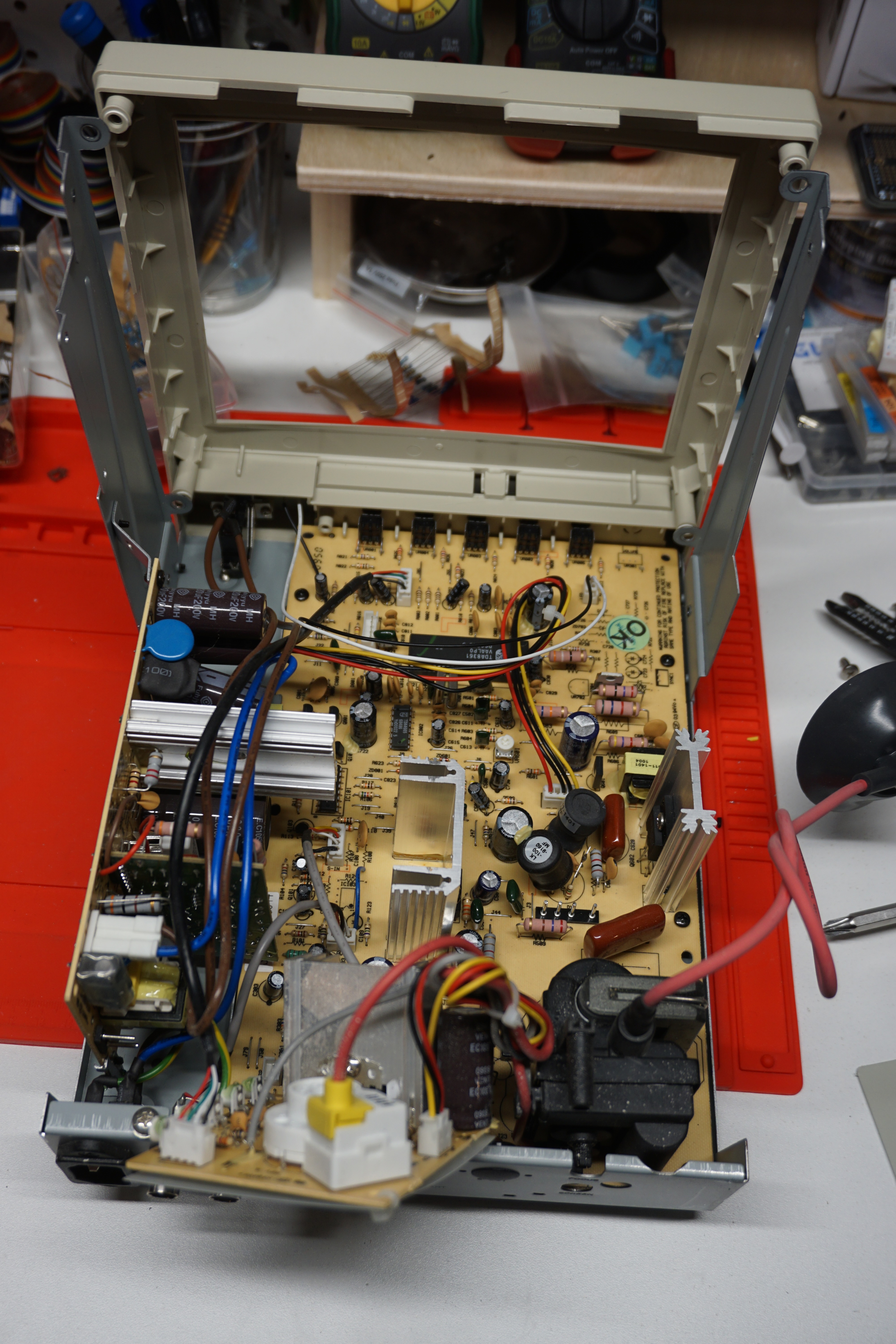 chassis with crt removed